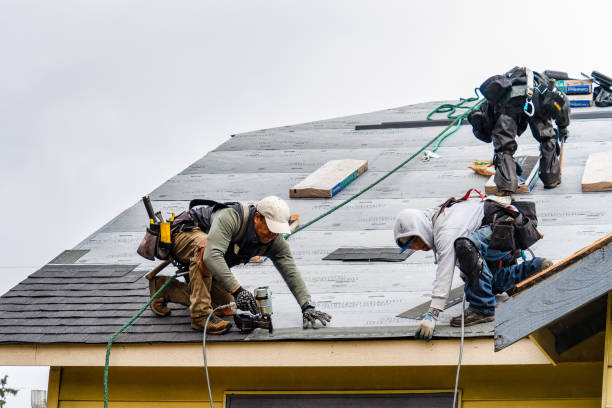 Professional Gutter Installation technician working in Nellysford, VA